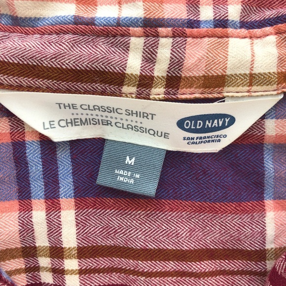 Old Navy Plaid Classic Fit Shirt - Picture 2 of 3